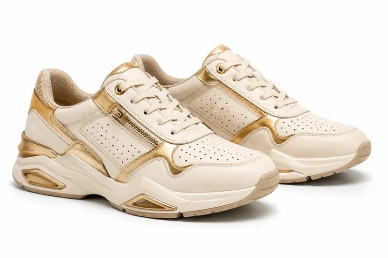 Sneaker Dorato Zip